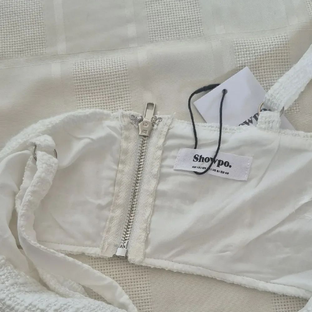 Showpo White Textured Two-Piece Set - Picture 12 of 16